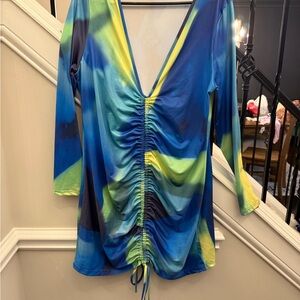 SHEIN Multicolor Long Sleeve Dress